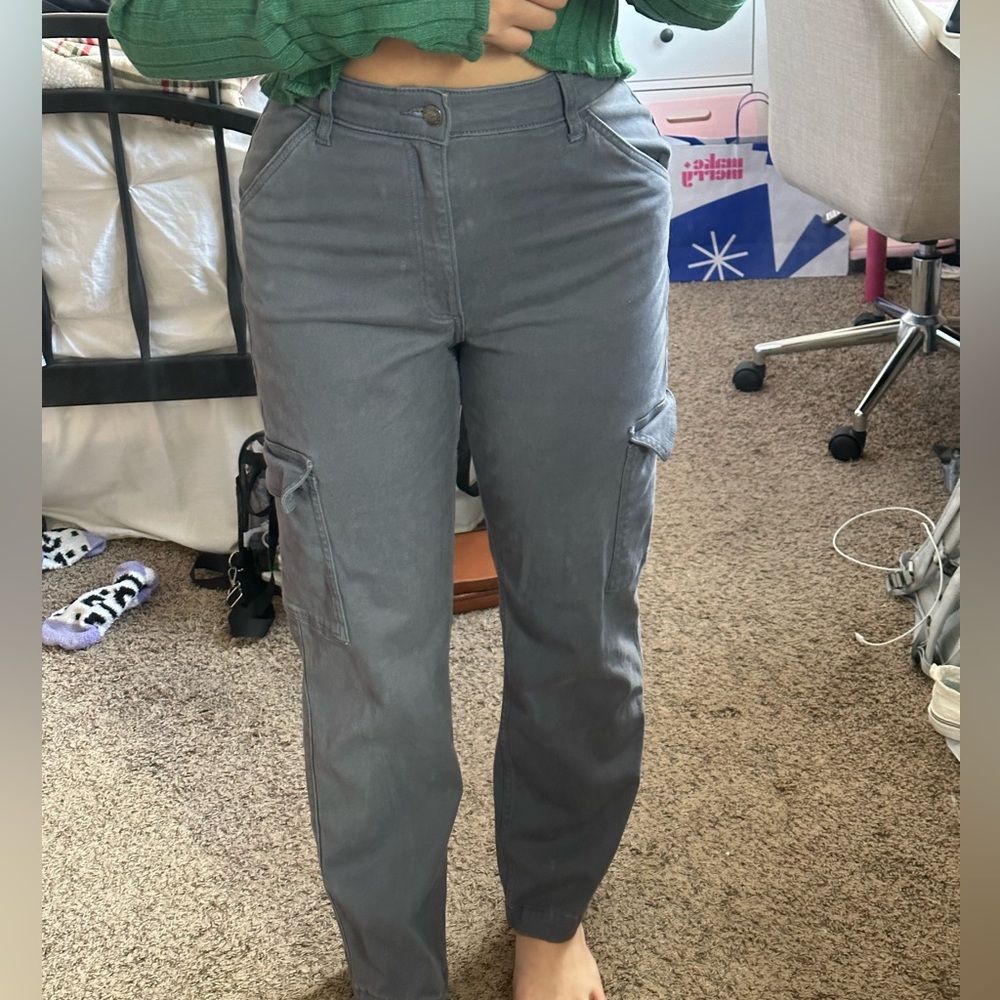 Blue cargo pants